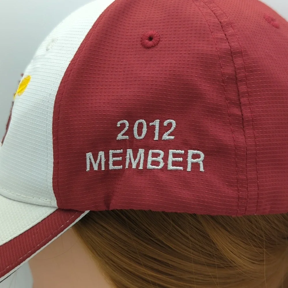 Prairie Landing Golf Club Hat 2012 Member Imperial High Tech White Red Cap Golf